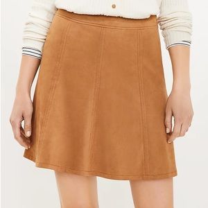 Loft faux sueded mini skirt